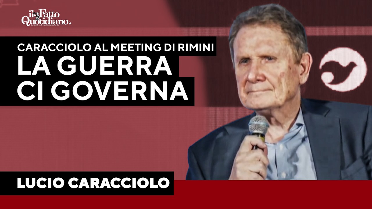 Caracciolo al Meeting di Rimini: “Non siamo noi a governare la guerra, è lei che governa noi”