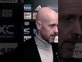 Eric Ten Hag speaking about Anthony Martial and Alejandro Garnacho: we need more players