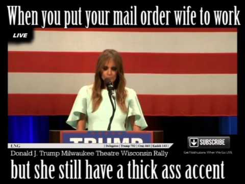 Donald Trump put his mail order wife Melania to work