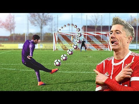 Lewandowski vs freekickerz ⚽ Free Kick Shootout