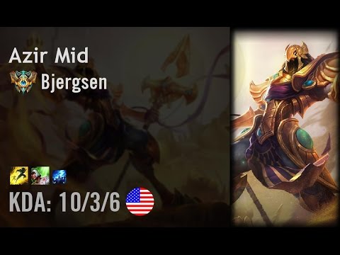 Azir Mid vs Karthus - Bjergsen - NA Challenger Patch 6.7
