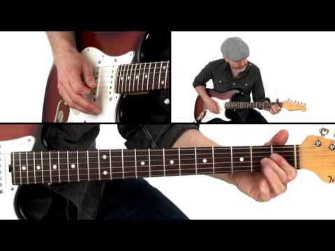 Blues Rock Groove - Painful Memory #3 - Guitar Lesson - Jeff McErlain