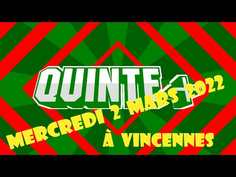 Pronostic Pmu Quinté du mercredi 2 mars 2022: Prix de Sedan à Paris Vincennes #PRONOSTIC#QUINTE#PMU