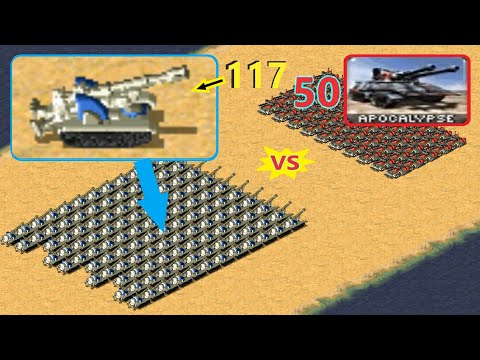 Howitzer Artillery vs Apocalypse - Same Cost - Red Alert 2