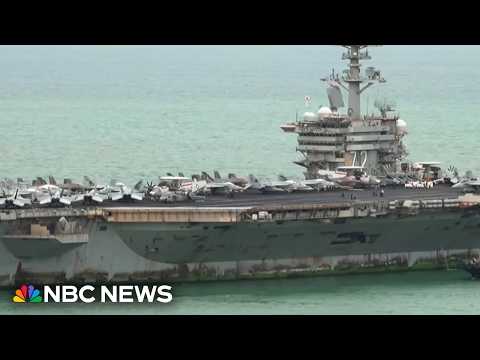 USS Lincoln sailors dock after a record-breaking nine months at sea