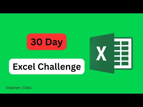 30 Day Excel Challenge | Full Course (14+ hours) | #excel #dataanalysis #dataanalytics