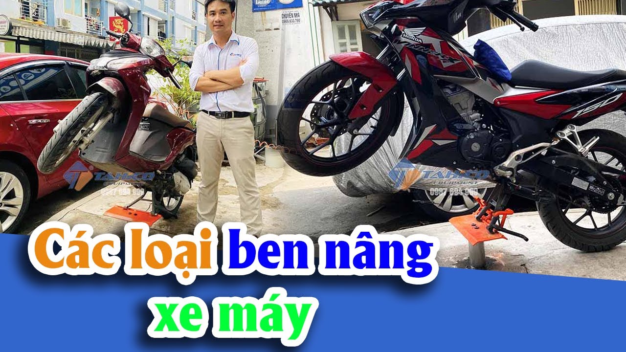 Ben nâng rửa xe máy bàn nâng không khóa gài 19
