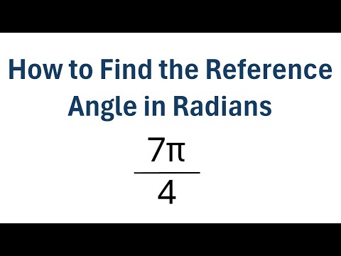 How to Find the Reference Angle in Radians
