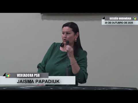 CMBTE - USO DE TRIBUNA PELA VEREADORA JAISMA PAPADIUK- PSB