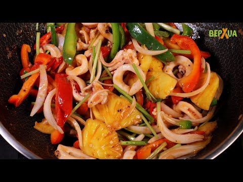 Cách Làm Mực Xào Chua Ngọt Giòn Ngon – Không Bị Ra Nước