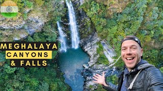 Going off road on a scooty to explore Laitlum Canyon & Meghalaya hidden waterfalls - India Motovlog