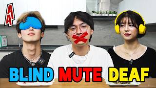 We Tried the BLIND, DEAF, & MUTE Challenge...