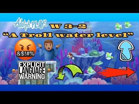 W-3 A Troll Water Super Mario Maker 2 Level -  ( Drunk Play )