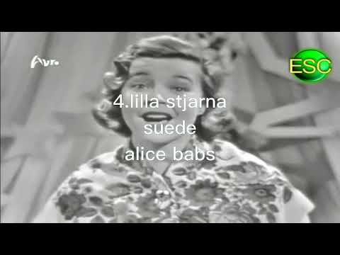 My top 10 of Eurovision 1958 (now with annotated commentary)
