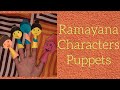 Dusshera Craft Ramayana Character Puppets Dusshera Puppets