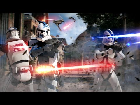 DEFENSE OF NABOO: Clone Troopers vs CIS Battle Droids - Star Wars: Battlefront 2 (PS5, 4K, HDR)