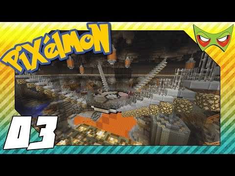 Pixelmon on PocketPixels! - Minecraft Pokemon Mod - 03 - Rock Gym!