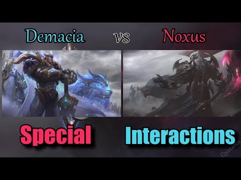 Fight of the God Kings! (Garen vs Darius) Animated Special Interactions !