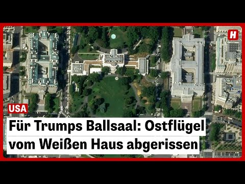 Für Trumps Ballsaal: Ostflügel vom Weißen Haus abgerissen