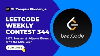 Leetcode 2672. Number of Adjacent Elements With the Same Color | Weekly Contest 343 | weekly contest
