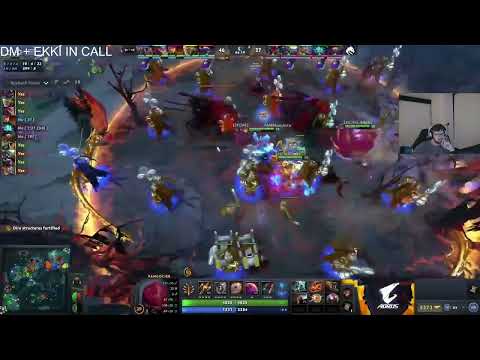 Qojqva, DM & Ekki reactions to Yatoro doing high risk low rewards plays against EHOME