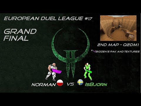 Quake2 |  EDL#17 Grand Final -  norman vs IsBjorn - 2nd map q2dm1 (The Edge)