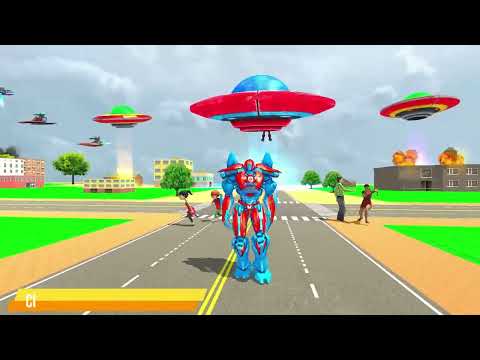 Police Bus Robot Car Game - Octopus Robot Games #4