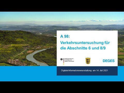 A 98, Abschnitte 6 und 8/9: Verkehrsuntersuchung
