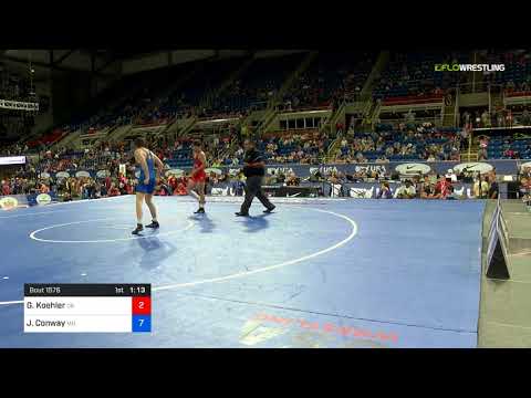 2018 USMC-USAW Cadet & Junior FS Nationals/Cadet 160 Round Of 64 - Gavin Koehler (OK) Vs. James Co