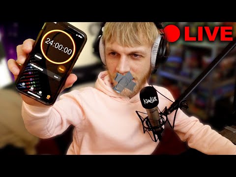 I WENT LIVE FOR 24 HOURS WITHOUT TALKING..