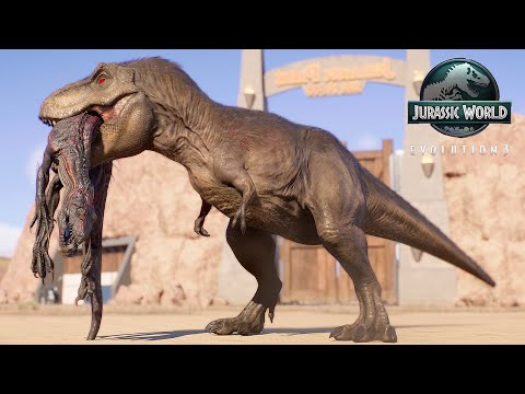 ALL DINOSAURUS BATTLE ROYALE IN SAN DIEGO MAP - JURASSIC WORLD EVOLUTION 3