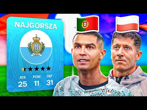 🔴 NAJGORSZA REPREZENTACJA, ale dodaję po 1 KAPITANIE z każdego kraju aż WYGRAM MISTRZOSTWA ŚWIATA! ⚽