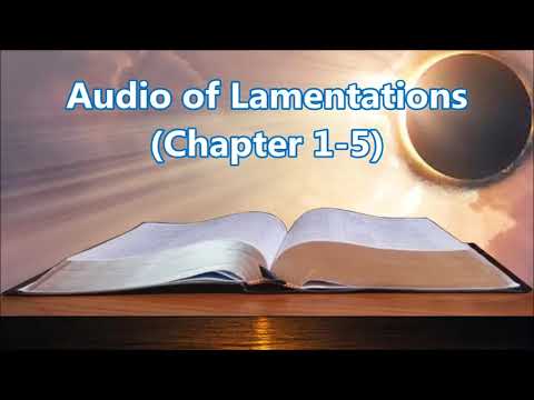 Audio of Lamentations Chapter 1-5 Full, [English Holy Bible - KJV], Book 25
