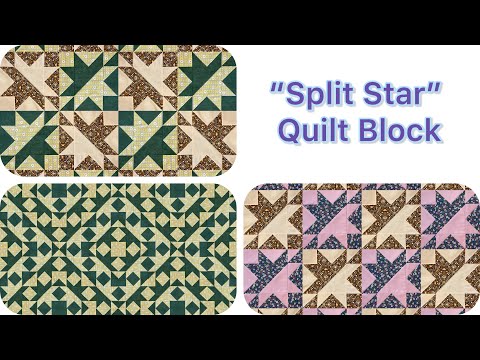 Can You Really Make a Stunning Quilt with Just Squares? "Split Star" Quilt Block