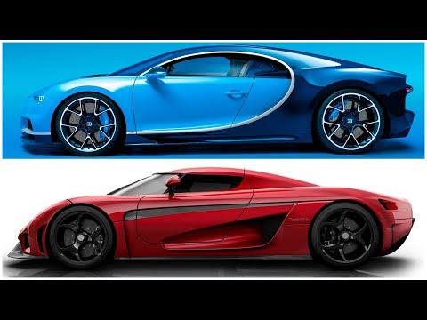 Bugatti Chiron Vs Koenigsegg Agera RS -World Record Top Speed 0-400-0 km/h