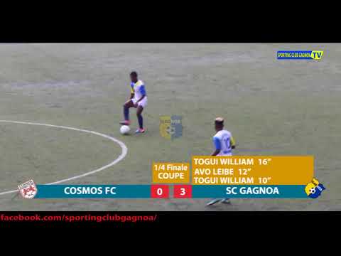 RESUME : COUPE DE LA LIGUE 1/4 DE FINALE COSMOS FC VS SPORTING CLUB GAGNOA