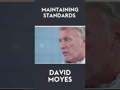 How do you maintain standards in coaching? | David Moyes 🗣 #shorts