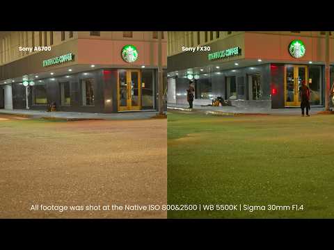 FX30 VS SONY A6700 | Low Light Test
