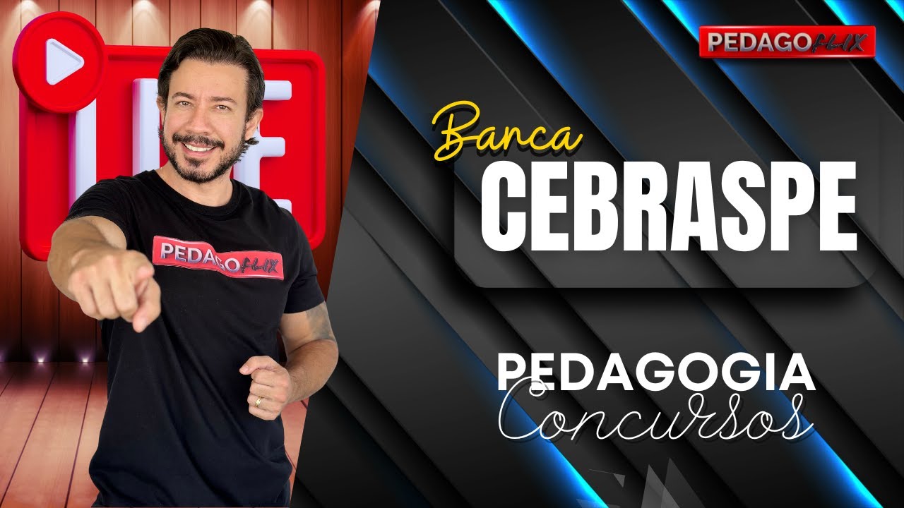 🔴Ao vivo: Simulado Pedagógico! Venha resolver questões ao vivo com o Prof!