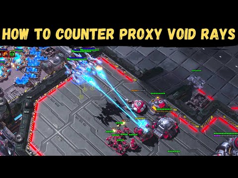 How to Counter Proxy Void Rays as Terran SC2 | Starcraft 2 Educational Commentary