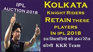 Kolkata Knight Riders team ipl 2018 | KKR might retained these players in ipl 2018 auction