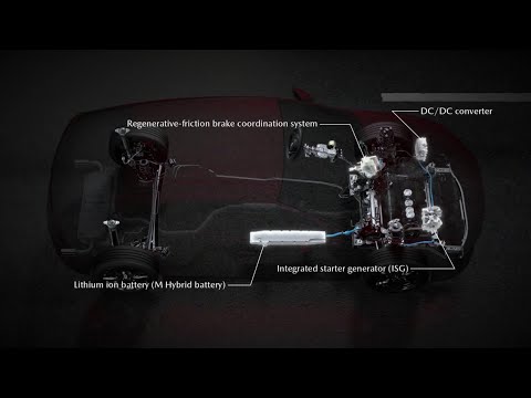 Mazda unique mild hybrid system which is included on vehicles equipped with Skyactiv-X.