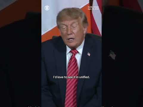 Watch: Trump says he would “love” to see Ireland unified #shorts