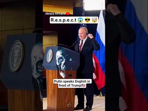 Putin speaks English in front of Trump in Alaska #respect