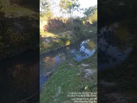 Rio Ribeirão Ourinho na cidade de Jacarezinho PR