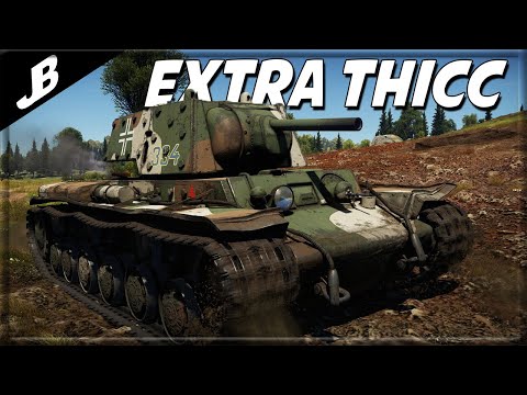 IMPENETRABLE German KV-1B with extra THICC STALINIUM ARMOR - War thunder Gameplay