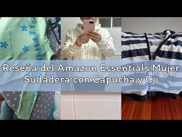 Vídeo relacionado con Amazon Essentials Full-zip Hoodie, sudadera Mujer, Azul (navy heather), Medium