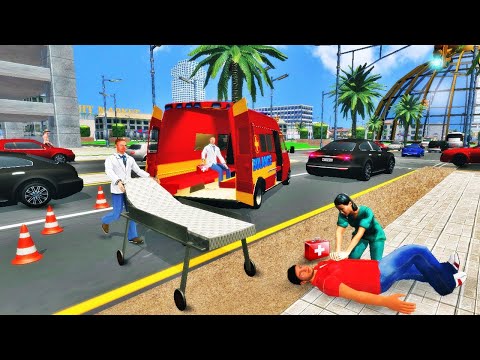 Emergency Ambulance Survival Simulator - City Rescues Van Driver - Android GamePlay