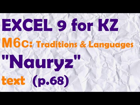 EXCEL 8 for Kaz M6c / NAURYZ / text (p.68)