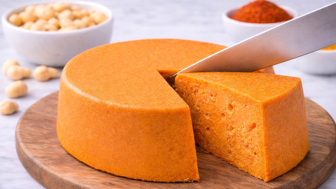 I made vegan cheddar cheese! It tastes like real cheese (easy recipe)